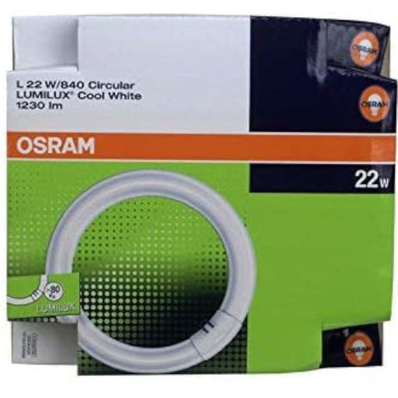Osram Lumilux Leuchtstoff Ringlampe G10q T9 Leuchtmittel 22W Kaltwei Ringrhre