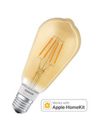 OSRAM SMART+ LED Filament Gold Bluetooth E27 Lampe 5,5W=50W Warmweiß Dimmbar