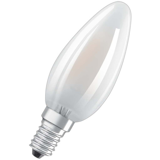 Osram LED Classic Kerze Filament matt E14 Leuchtmittel 1,4W=15W Lampe Warmwei