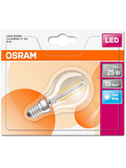 Osram LED Star Classic P25 Filament Lampe E14 Leuchtmittel 2,8W=25 Kaltweiß klar