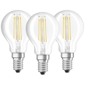 3x Osram LED Base Classic Filament Lampe E14 Leuchtmittel 4W=40W Kaltweiß klar