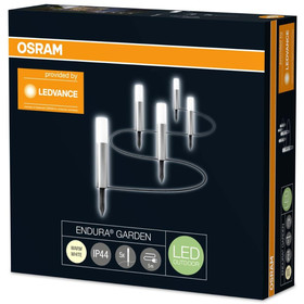 Osram LED Endura Garden Lampenkette 5 Leuchten 5,5W außen Wegeleuchten IP44