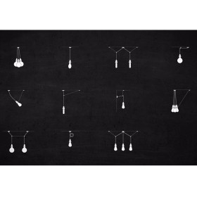 OSRAM Vintage 1906 PenduLum 3X Baldachin Halterung für Leuchten Alu Gehäuse