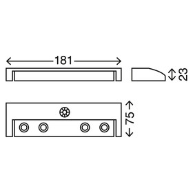 Briloner 2269-041 LED Lero Nachtlicht Unterbauleuchte Sensor inkl. 4xAA Batterie