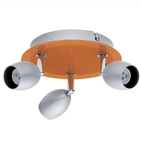 EGLO 30252 Vitamin Spotlight Deckenleuchte Lampe Spot max 3x50W GU10 Orange Rund