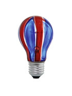 EGLO 85936 Deko Glühlampe E27 40W rot blau Glühbirne Leuchtmittel Bunt Party