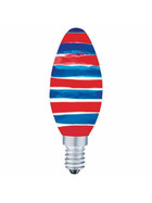 EGLO 85939 Deko Glühlampe E14 40W blau rot Kerze Glühbirne Leuchtmittel Bunt