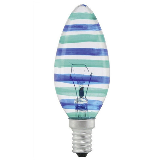 EGLO 85941 Deko Glühlampe E14 40W blau grün Kerze...