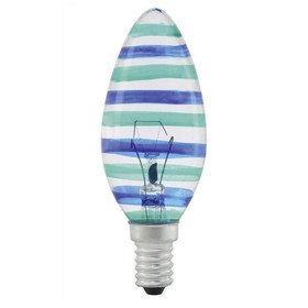 EGLO 85941 Deko Glühlampe E14 40W blau grün Kerze Glühbirne Leuchtmittel Bunt