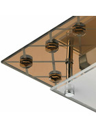 ESTO 48040 ELSA Design Deckenleuchte max 60W E27 Kupfer Glas Metall LED Ready
