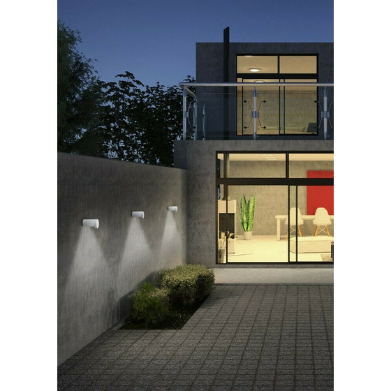 Helestra A18501.07 SKY LED 7W Außenleuchte Wandleuchte Alu weiss matt Downlight 