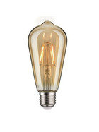 Paulmann 284.07 LED Kolben Filament Vintage Retro Edison 4W E27 Gold 1700K