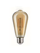 Paulmann 284.07 LED Kolben Filament Vintage Retro Edison 4W E27 Gold 1700K