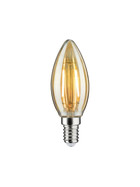 Paulmann 285.24 LED Kerze Filament Vintage Retro Edison 2W E14 Gold 1700K 1879