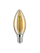 Paulmann 285.24 LED Kerze Filament Vintage Retro Edison 2W E14 Gold 1700K 1879