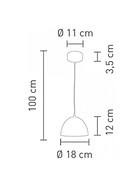 Sompex 78800 Rondo LED Pendelleuchte 5W Metall weiß Decke inkl. Leuchtmittittel