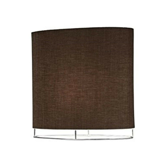 Sompex 88382 ROMAN Design Tischleuchte 1x max.60W E27 Chrom Textil braun