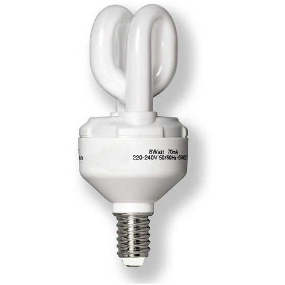 Varilux VX6608 Rhrenlampe E14 8W ESL Warmwei 2700K Energiesparlampe 420lm