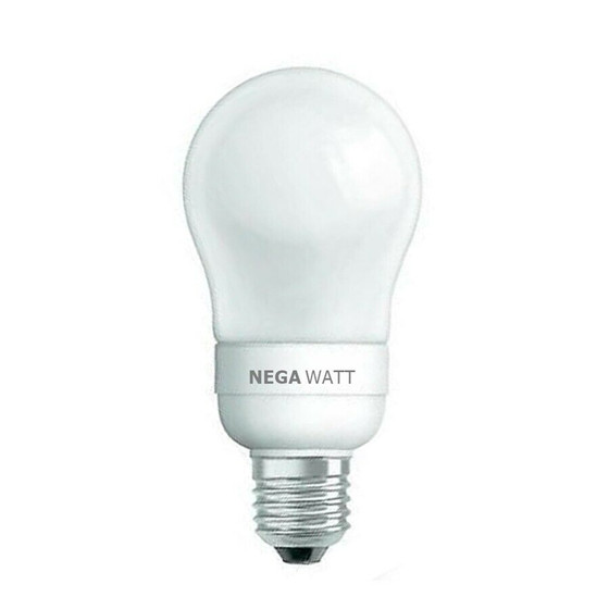 Negawatt NW6115 Classic Compact ESL E27 15W= 75W Warmwei Splitterschutz 800lm