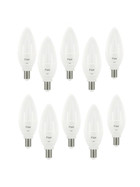 10x Flair Led Set Kerze E14 3,5W 250lm 2800K Leuchtmittel 8758777 matt warmweiß