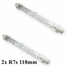 2 x Halogenstab R7s 100W 118mm 230V 2er Set dimmbar...