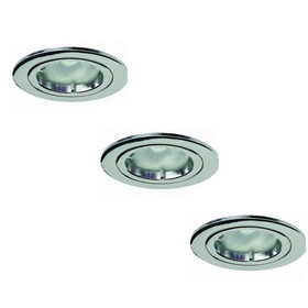 3x Light Topps LT1483519 3er Set Led 3x3,6W Einbaustrahler EBL Chrom IP44 GU10