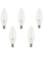 5x Flair Led Kerze Set E14 3,5W 250lm 2800K Leuchtmittel 8758777 matt warmweiß