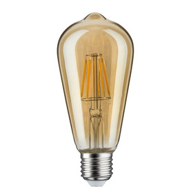 Paulmann 285.23 LED Kolben Filament Vintage Retro Edison 6W E27 Gold 1700K dimmbar