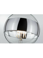 Paulmann 285.82 LED Globe 125 Ringspiegel Silber 5W E27 2700K dimmbar Leuchtmittel