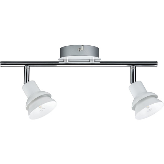 Paulmann 666.19 LED Strahler Deckenleuchte Weiß/Chrom 2x2,2W G9 Warmweiß 2700K