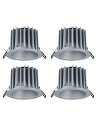 4 x Paulmann 926.33 Premium EBL Helia IP65 starr LED 8,7W Alu inkl. Leuchtmittel