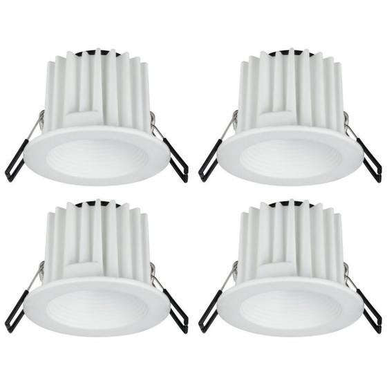 4 x Paulmann 926.98 Premium EBL Helia IP65 rund starr LED 8,7W inkl Leuchtmittel