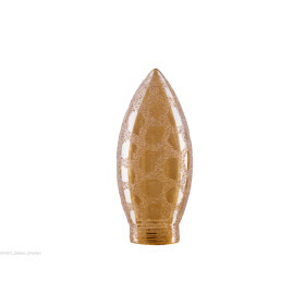Paulmann 875.89 Deco Artikel Glas Minihalogen Kerze Krokoeis Gold 67 mm