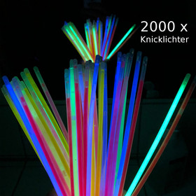 2000 Knicklichter Hi Lite 20 Rollen à 100 Stk. in Gelb...