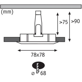 Paulmann 936.09 1er Set Nova LED EBL 7 W Weiss matt Warmweiss Dimmbar IP44