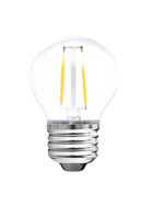 Müller-Licht 24615 LED-Filament Leuchtmittel 2W E27 Klar Tropfen Warmweiss