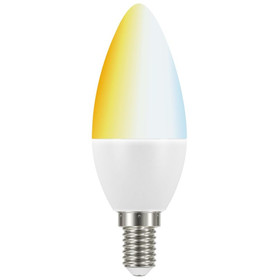 Müller Licht 404008 Tint LED Leuchtmittel Smart Home Kerze 6W Weiss E14 Dimmbar Zigbee