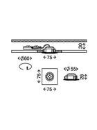 Briloner 7235-016 LED Attach Einbauleuchte 5W Metall Weiss IP44 inkl. Leuchtmittel