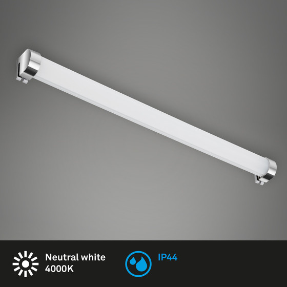 Briloner 2062-018 LED Surf Line Spiegelleuchte 10 W Chrom IP44 Neutralweiss Badlampe