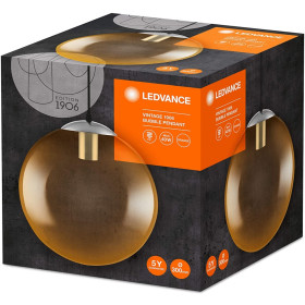 LEDVANCE Vintage Edition 1906 Pendelleuchte E27 Oranges Glas Bubble Pendant