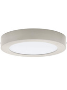 Eglo 94523 LED Fueva 1 Aufbauleuchte 10,95W Warmweiß Rund Nickel IP20 Deckenlampe