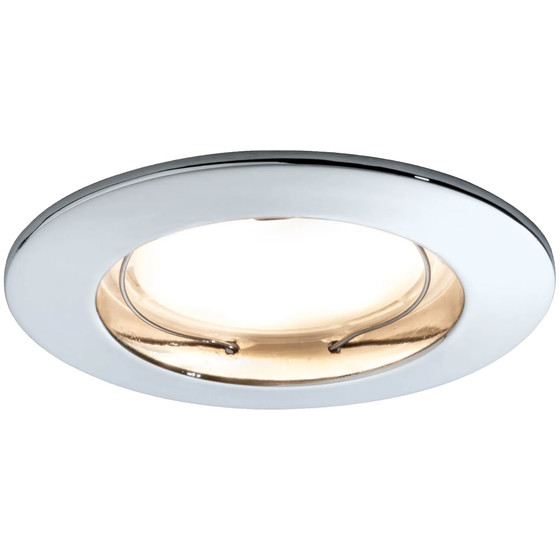 Paulmann 939.59 LED Einbaustrahler Coin Dimmbar 7W Chrom IP44 2700K