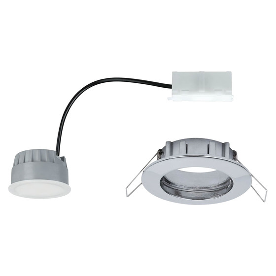 Paulmann 939.59 LED Einbaustrahler Coin Dimmbar 7W Chrom IP44 2700K