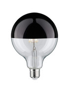 Paulmann 286.80 LED Globe 125 Kopfspiegel Schwarz 6,5W E27 2700K 600lm dimmbar