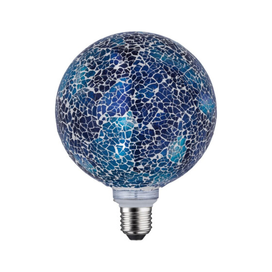 Paulmann 287.50 LED Globe 130 E27 5W 470lm Miracle Mosaic Handmade blau dimmbar
