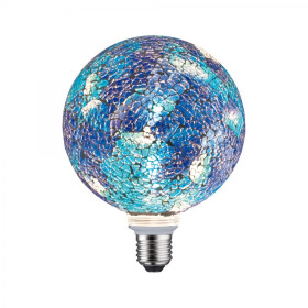 Paulmann 287.50 LED Globe Ø130 E27 5W 470lm Miracle Mosaic Handmade blau dimmbar