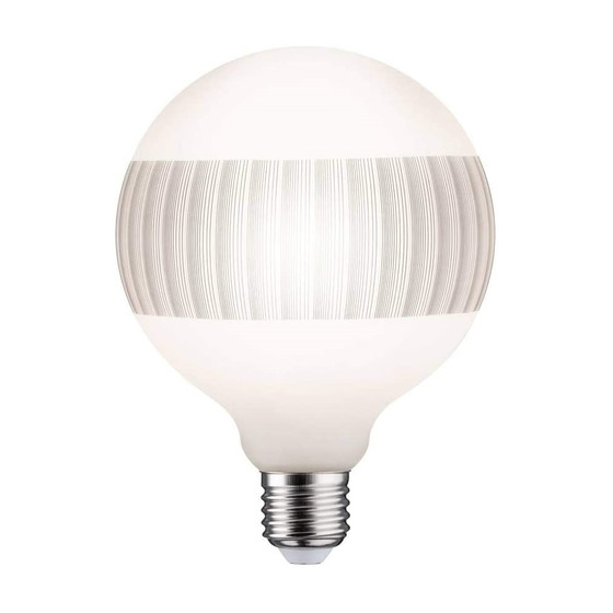 Paulmann 287.43 LED Globe125 Ringspiegel schwarz E27 4,5W 470lm 2600K dimmbar