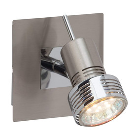 Brilliant G34710/77 Kassandra LED Strahler Spot 1x3W Eisen Chrom GU10 inkl. Leuchtmittel