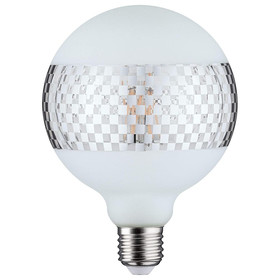 Paulmann 287.42 LED Globe125 Ringspiegel Silber E27 4,5W...