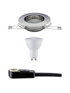 TIP 3956 Einbaustrahler LED 3W GU10 Eisen gebürstet Warmweiss Starr inkl. Leuchtmittel